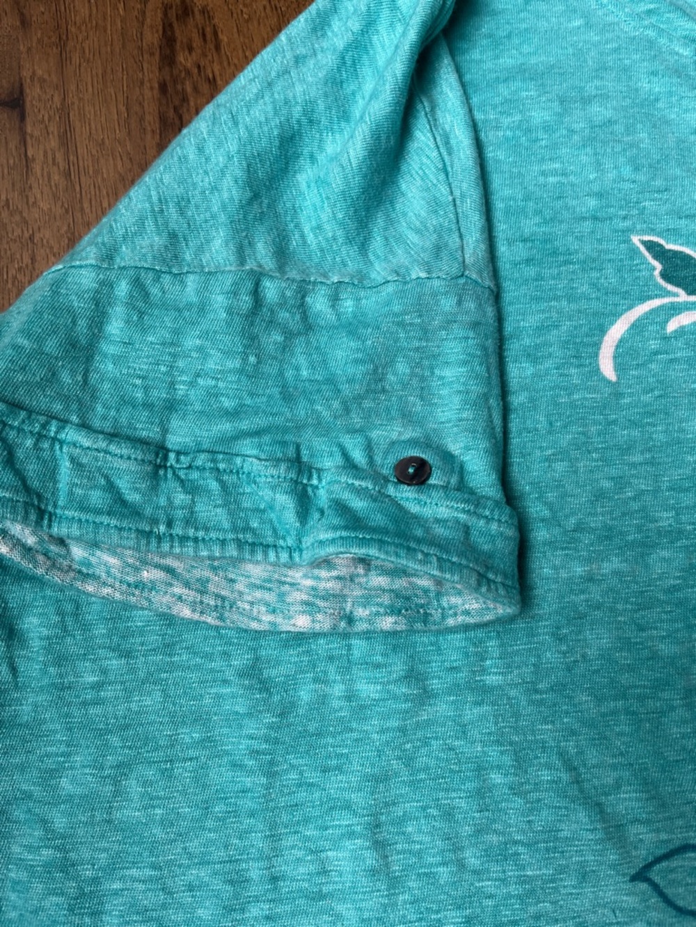 Chico's Turquoise Embroidered Linen top - Size XXL - Picture 5 of 7